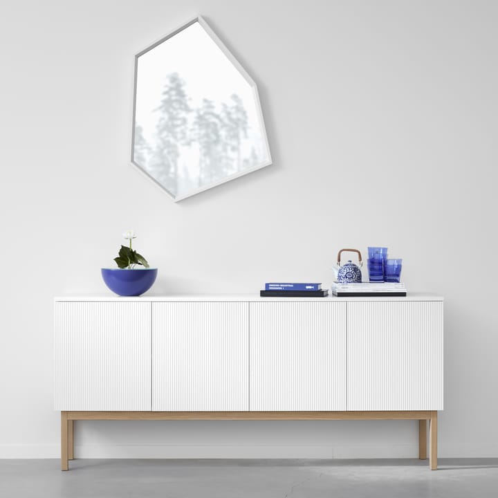 Beam sivupöytä, Vaaleanharmaa, runko öljyttyä tammea A2