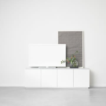 Beam sivupöytä - Valkoinen lakka, valkoinen kanta, päällyslevy carraran marmoria - A2