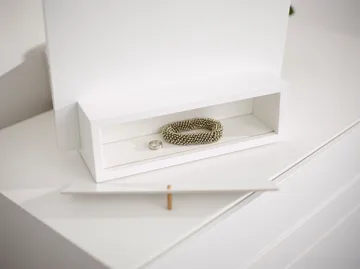 Me pöytäpeili säilytyksellä - Valkoinen, 34×57×30 cm - A2