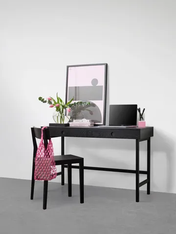 Mind työpöytä - Mustaksi petsattu tammi, 118×74×44 cm - A2