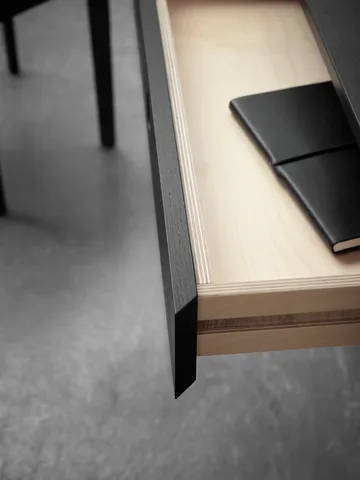 Mind työpöytä - Mustaksi petsattu tammi, 118×74×44 cm - A2