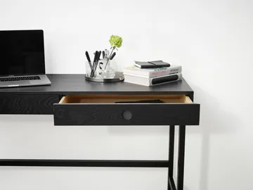 Mind työpöytä - Mustaksi petsattu tammi, 118×74×44 cm - A2