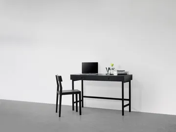 Mind työpöytä - Mustaksi petsattu tammi, 118×74×44 cm - A2