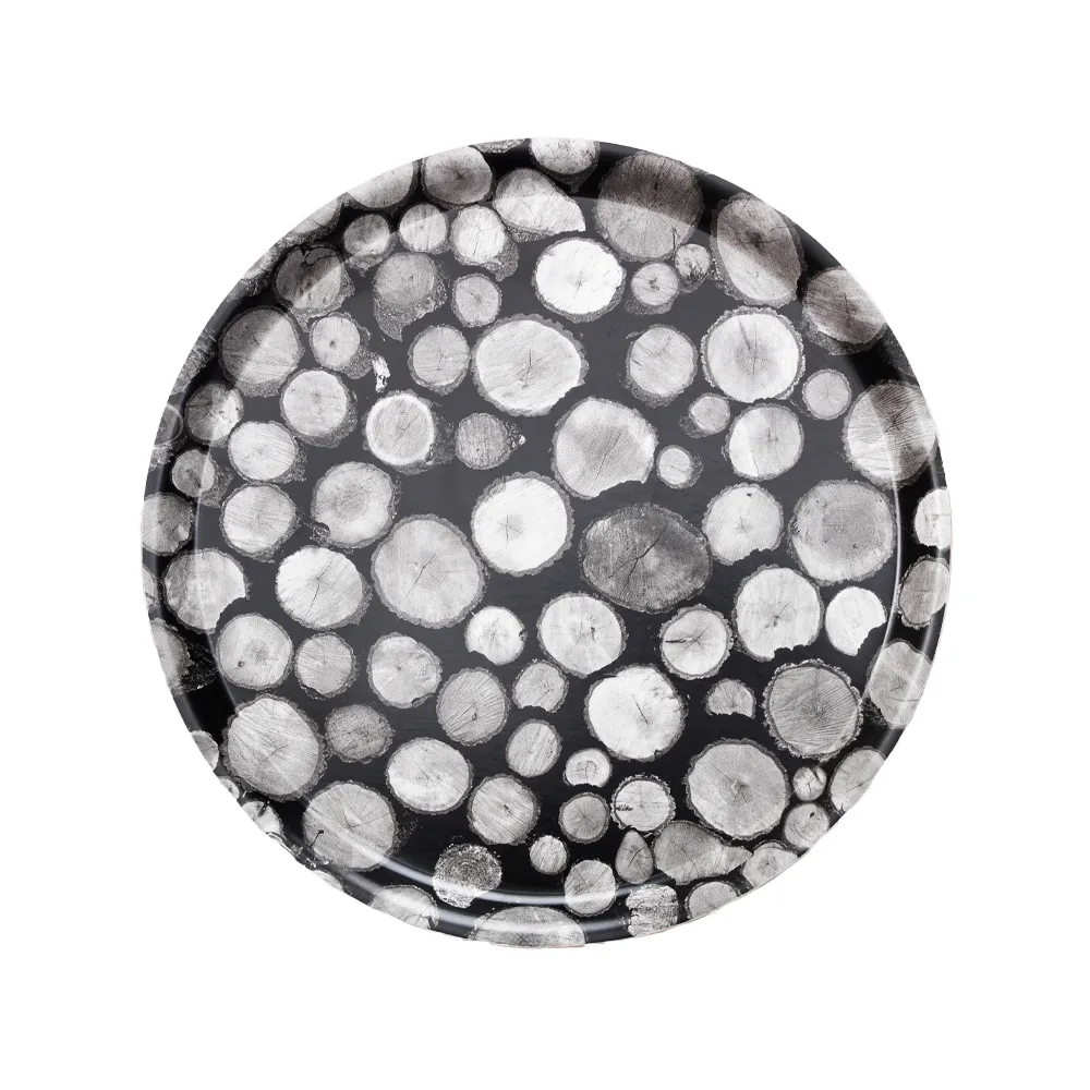 Småland tarjotin, Musta/valkoinen A2