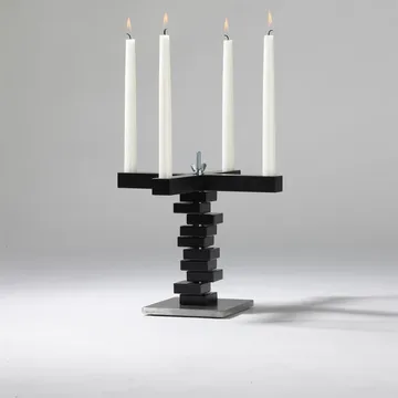 Spin kynttilänjalka - Musta - A2