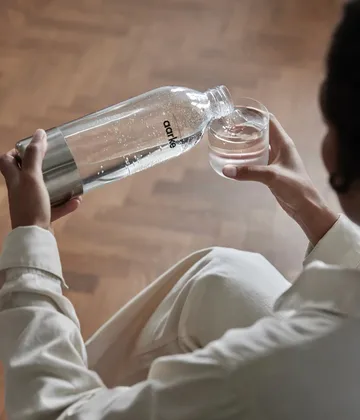 Aarke PET vesipullo 1 L 2 kpl - Kirkas-ruostumaton teräs - Aarke