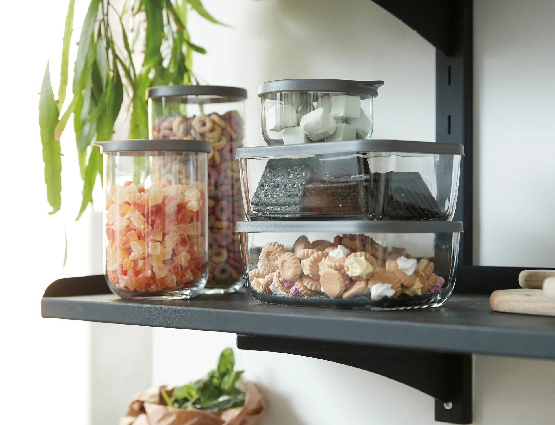 Café kannellinen säilytyspurkki 1 litra, Kirkas Aida