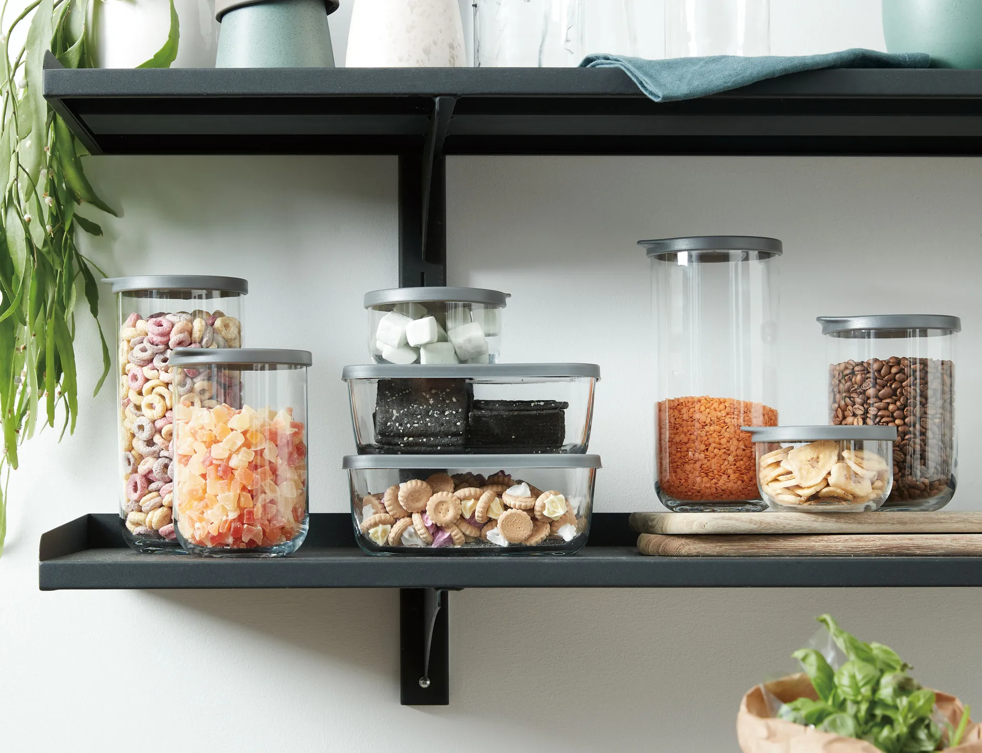 Café kannellinen säilytyspurkki 1 litra, Kirkas Aida