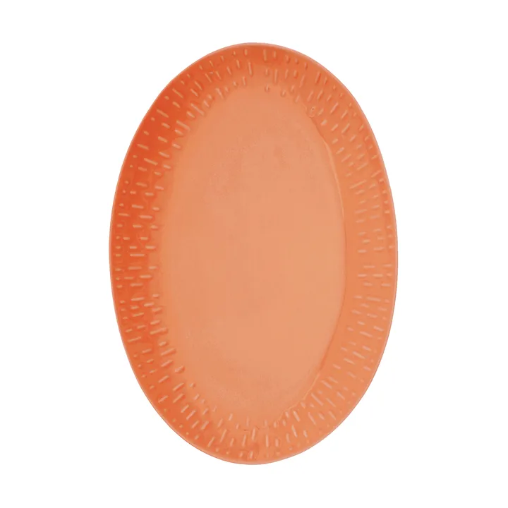 Confetti soikea vati - Apricot, 25,5×36 cm - Aida