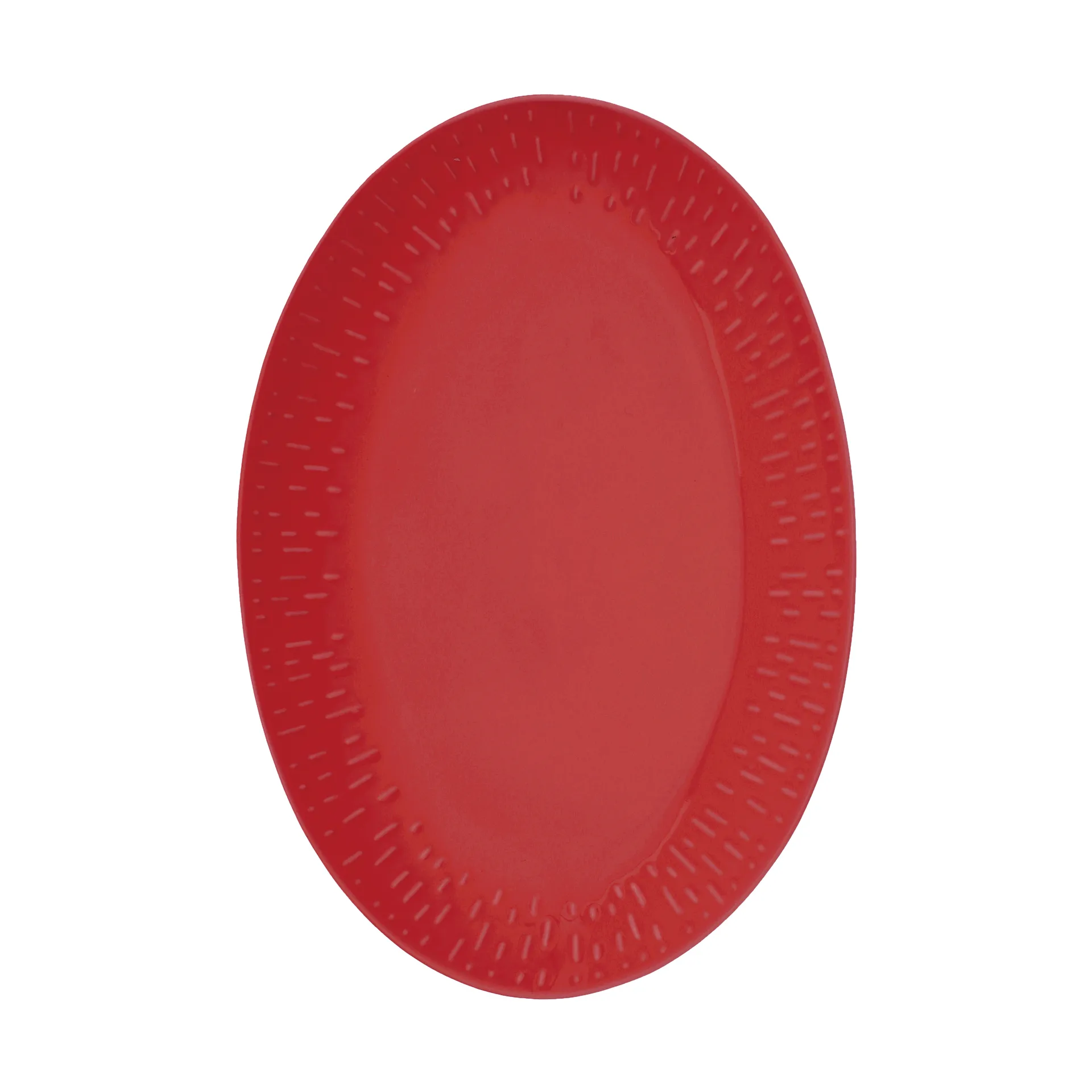 Confetti soikea vati, Chili, 25,5×36 cm Aida
