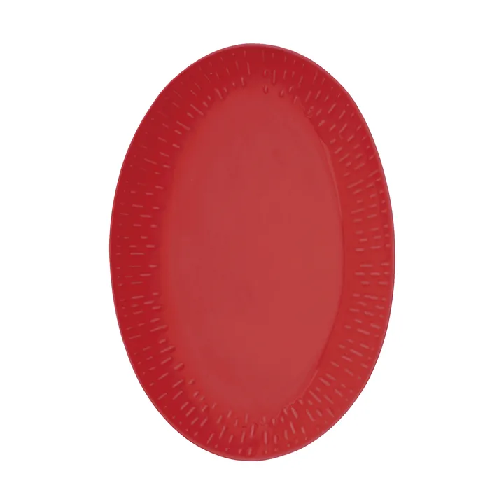 Confetti soikea vati - Chili, 25,5×36 cm - Aida