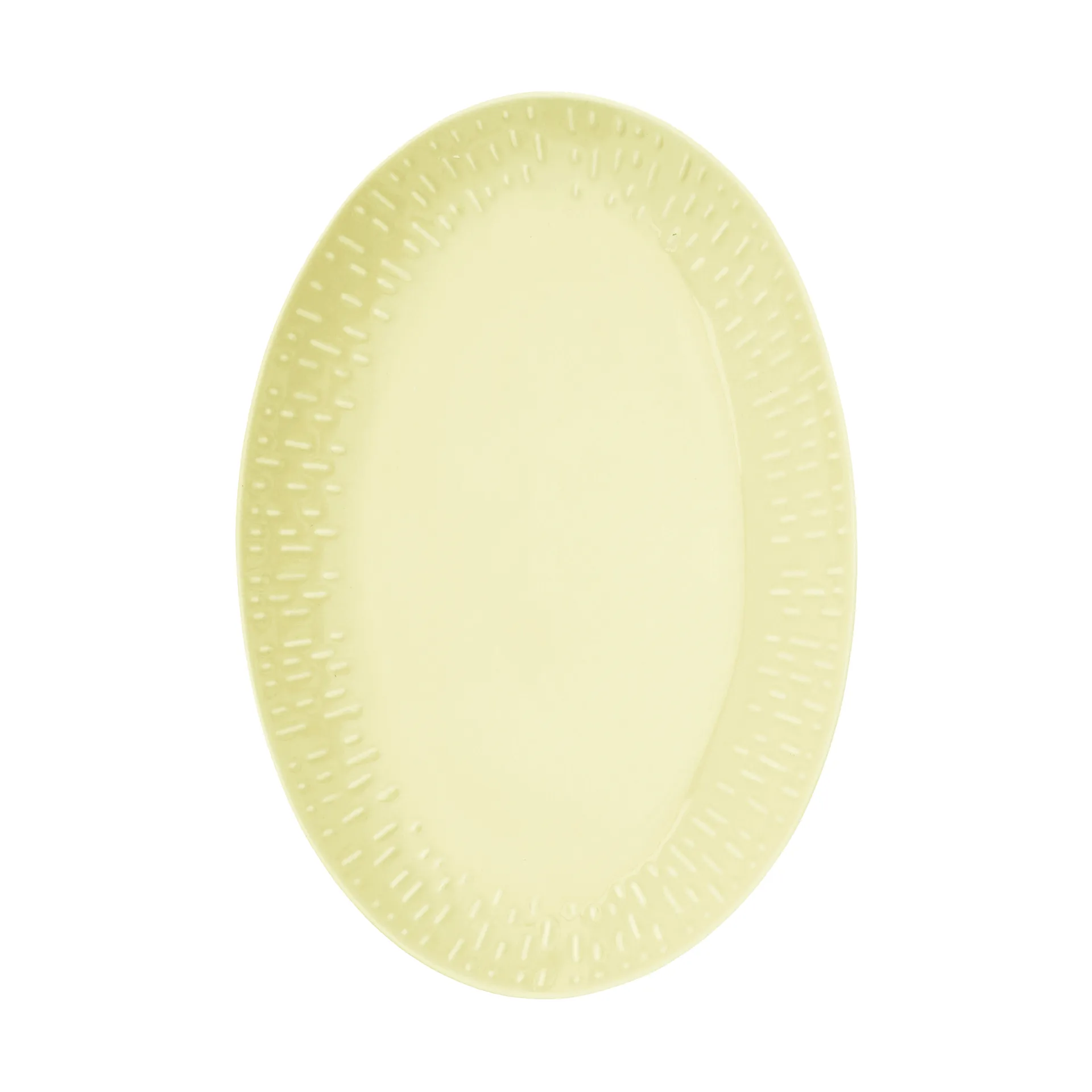 Confetti soikea vati, Lemon, 25,5×36 cm Aida