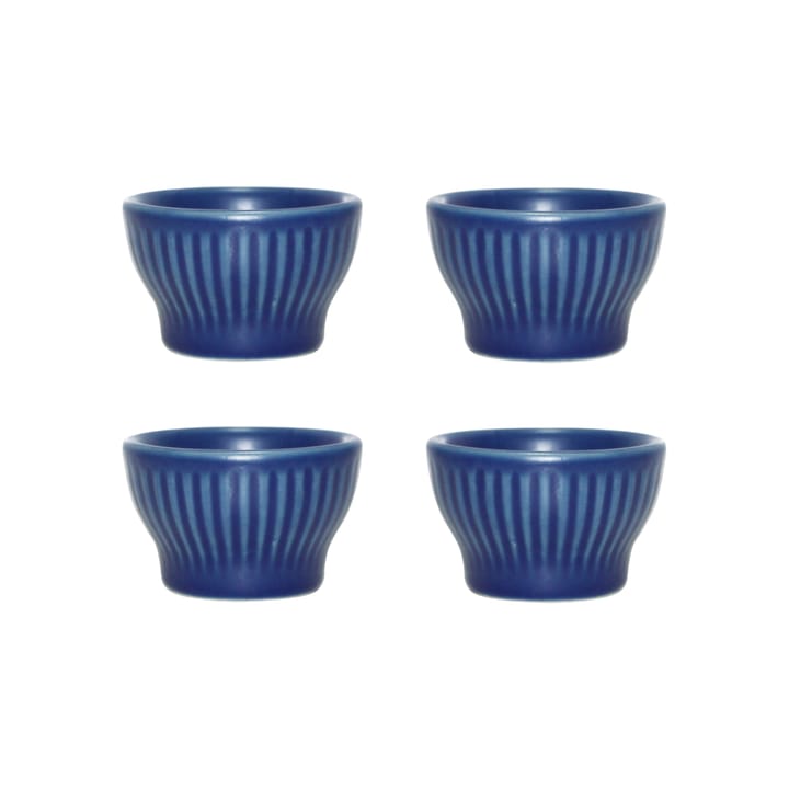 Groovy munakuppi 4-pack - Blue stoneware - Aida