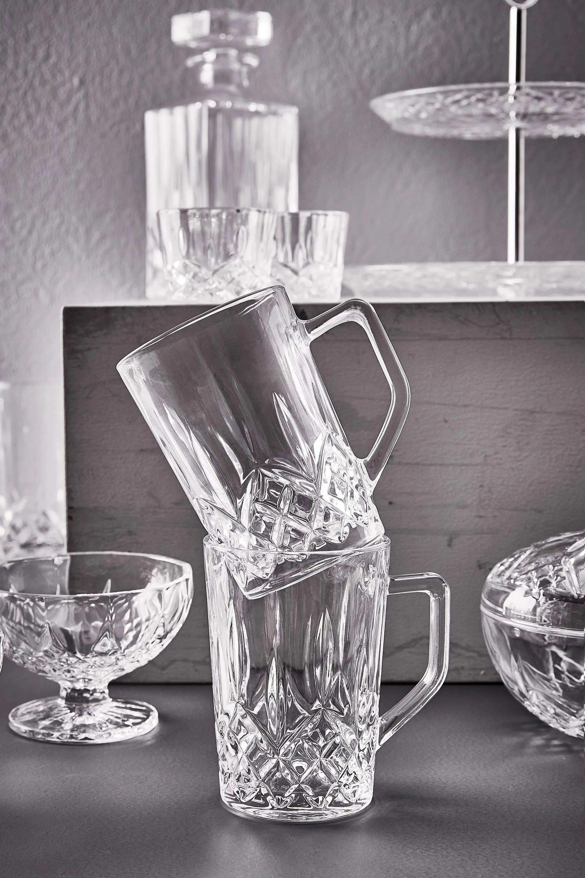 Harvey kahvilasi kädensijalla 27,5 cl 4-pakkaus, Kirkas Aida