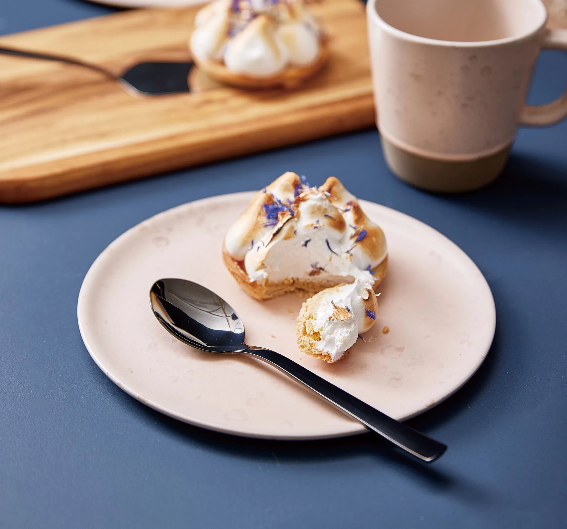 Raw jälkiruokalusikka 4-pakkaus, Musta Aida