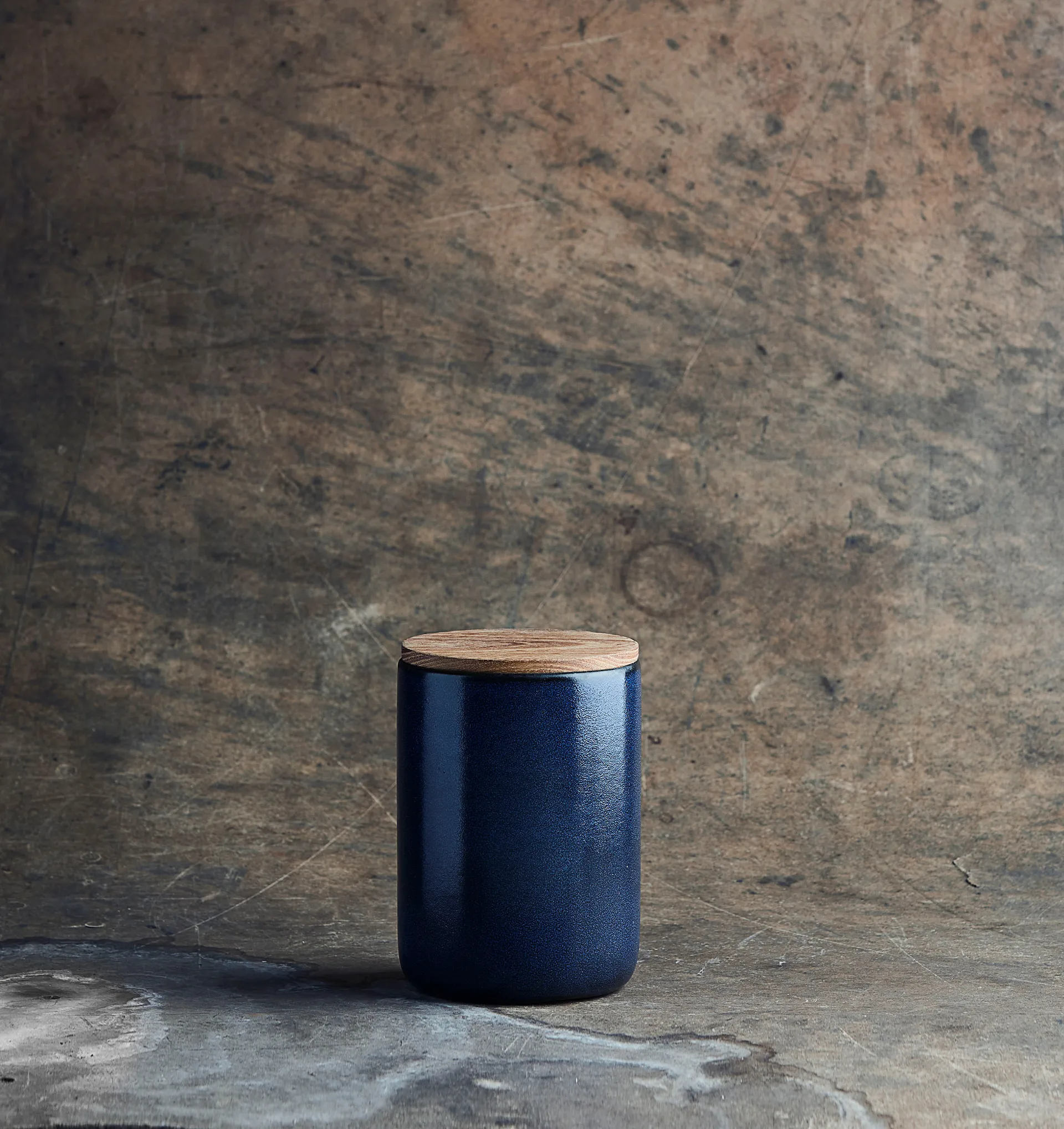 Raw kannellinen säilytyspurkki 15 cm, Midnight blue Aida