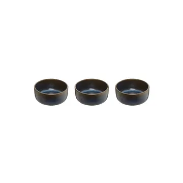 Raw kulho mini Ø 7,5 cm, 3-pakkaus - Midnight blue - Aida