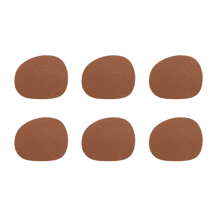 Raw lasinalunen nahka 6-pakkaus - Cinnamon brown (ruskea) - Aida
