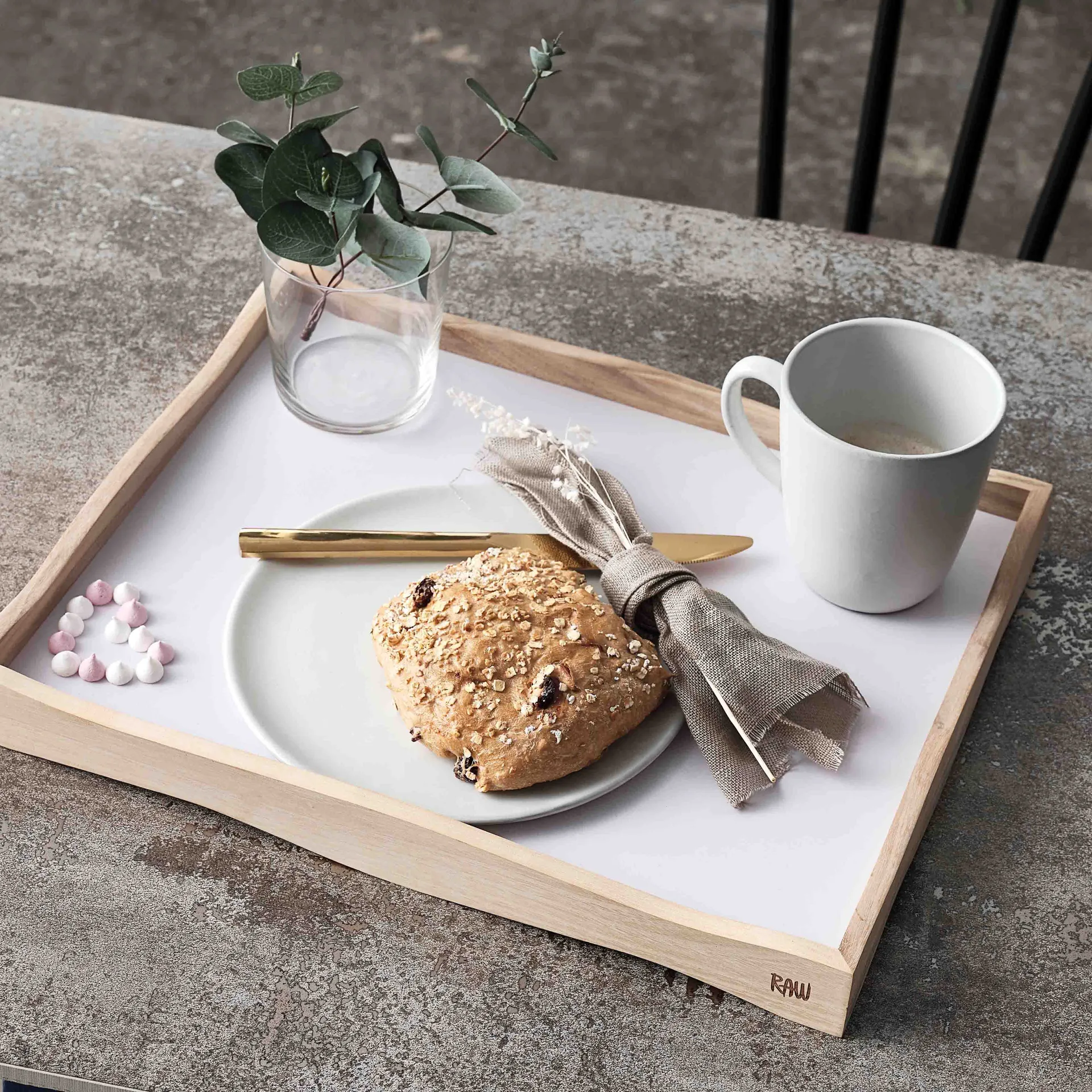 Raw lautanen Ø20 cm, Arctic white Aida