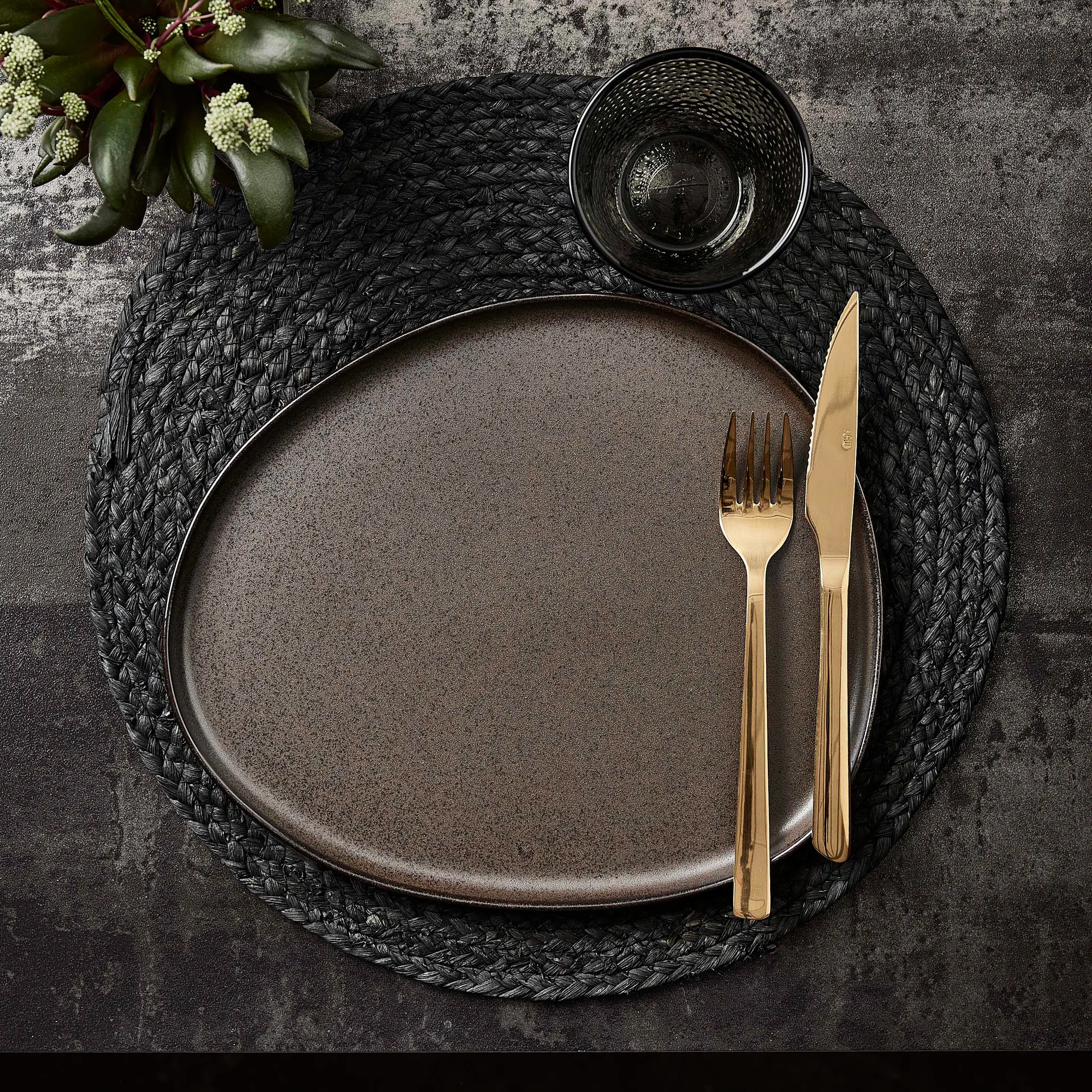 Raw ruokahaarukka 4-pakkaus, Kulta Aida