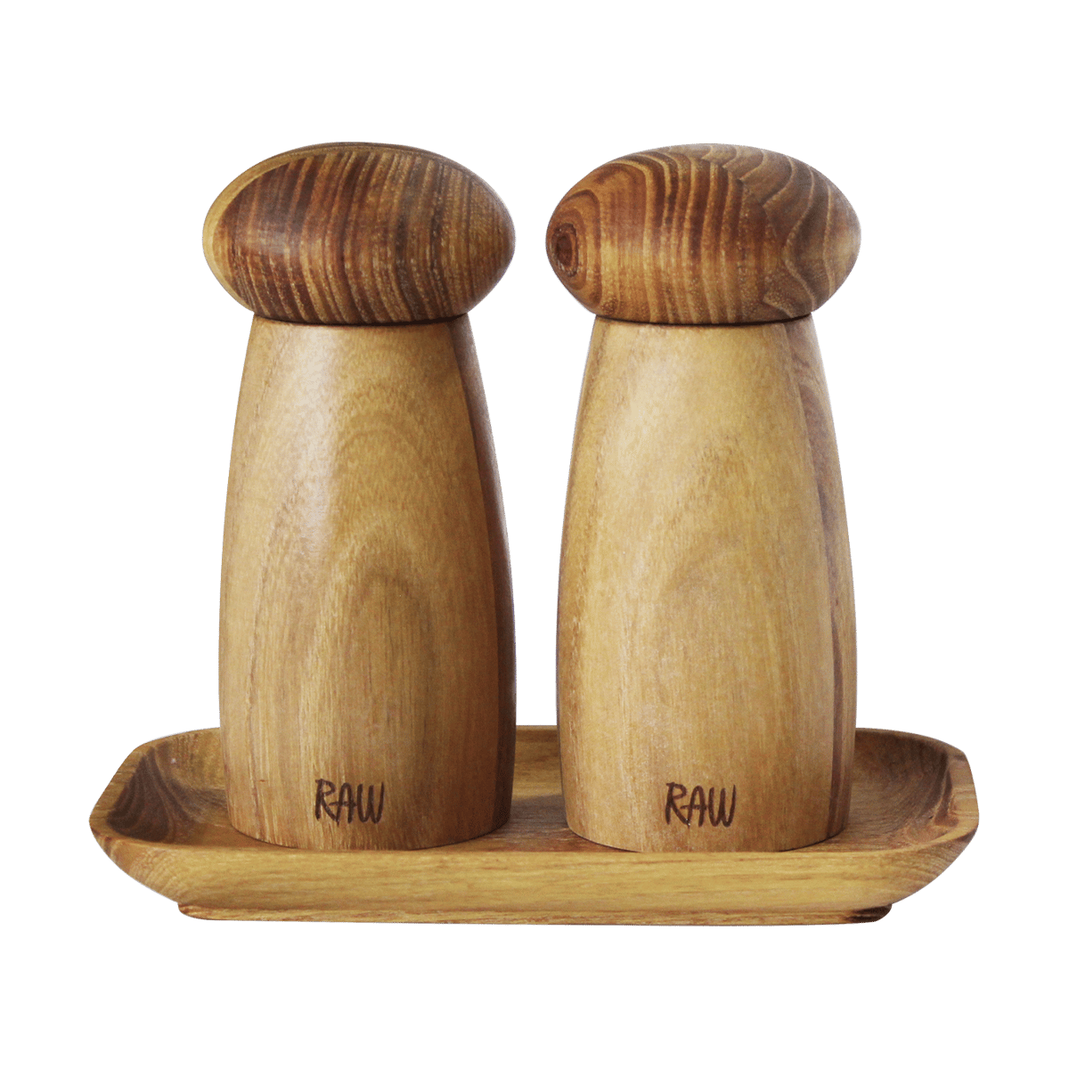 Aida Raw salt & pippurimylly sisältäen alustan Tiikki