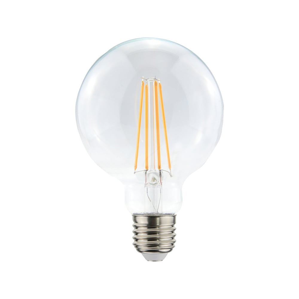 Airam Airam Filament LED-globi 95mm valonlähde Kirkas himmennettävä 4-filamentti e27-5w