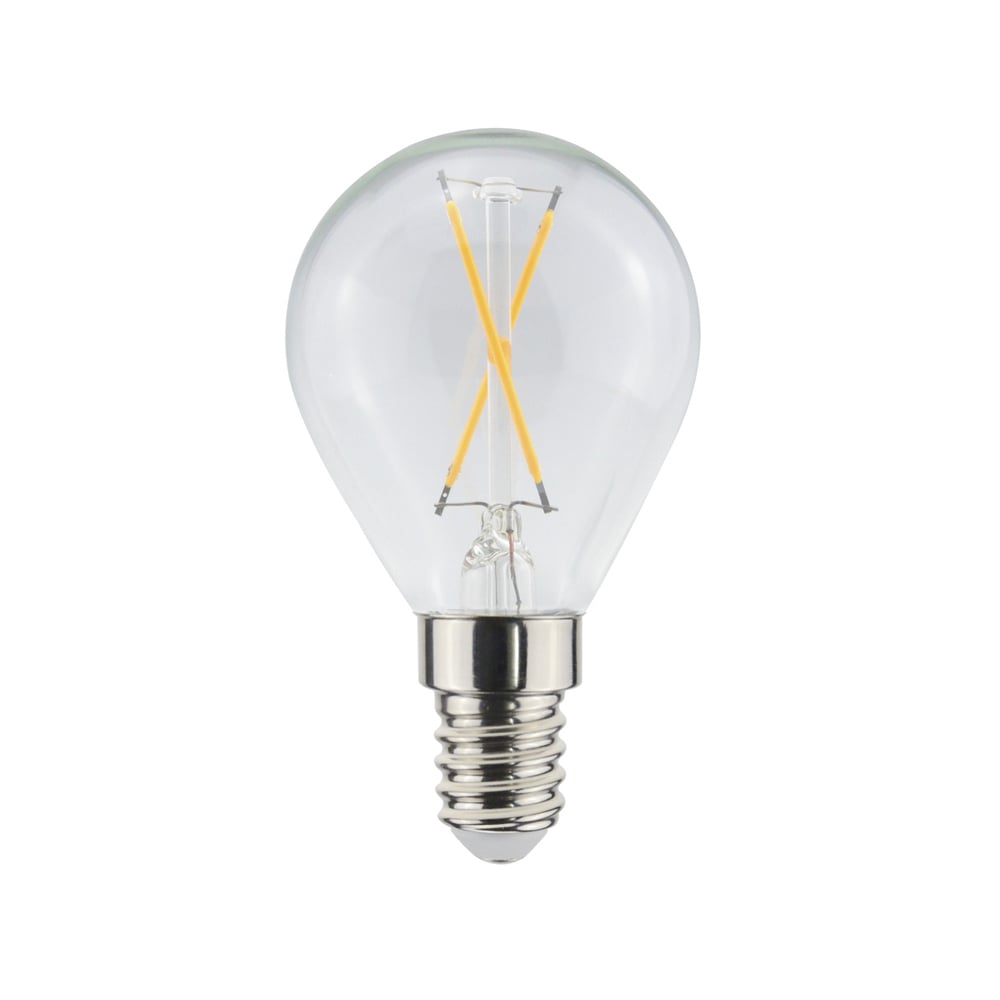 Airam Airam Filament LED-kupulamppu valonlähde kirkas ei himmennettävä 2-filamentti e14 1w