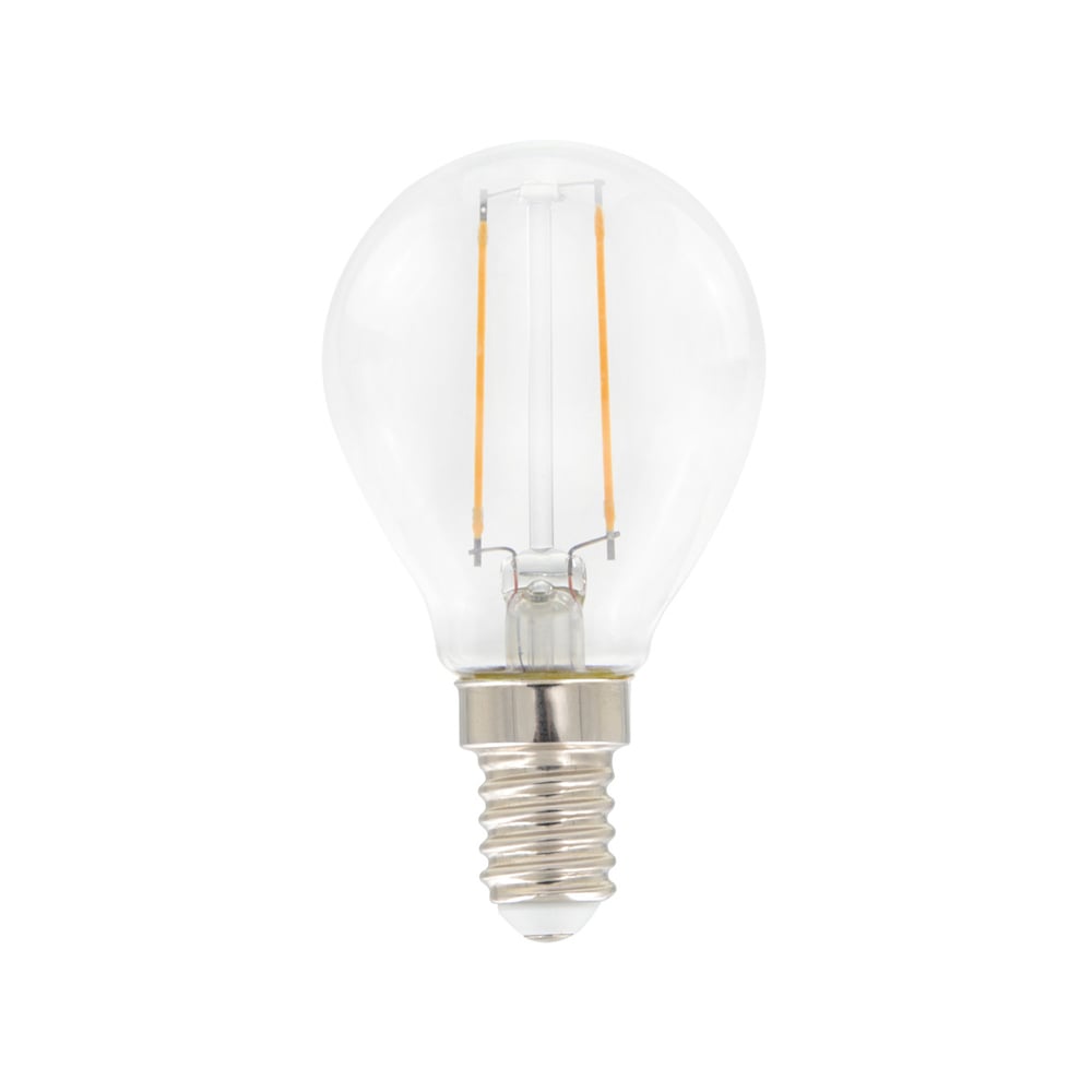 Airam Filament LED - pallovalo valonlähde kirkas, ei himmennettävä e14, 2w