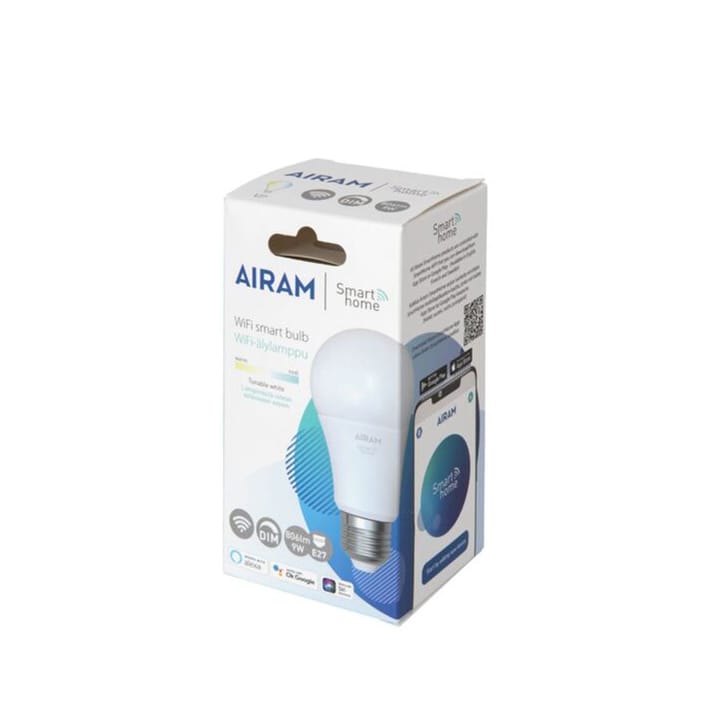 Airam Smarta Koti LED-normaali valonlähde - valkoinen e27, 9w - Airam
