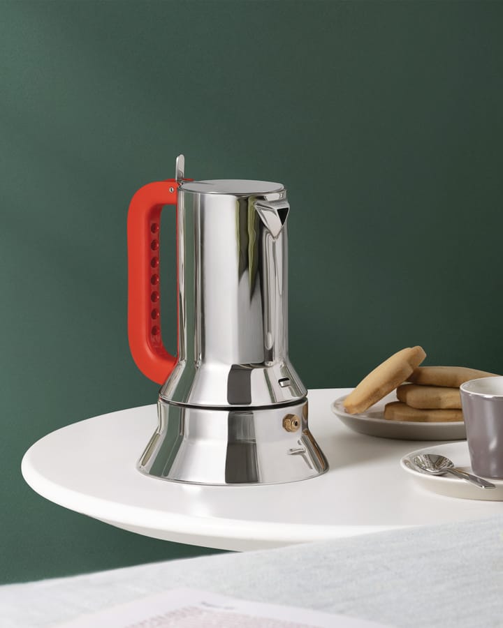 9090 manico forato -espressokahvinkeitin, 6 kuppia Alessi