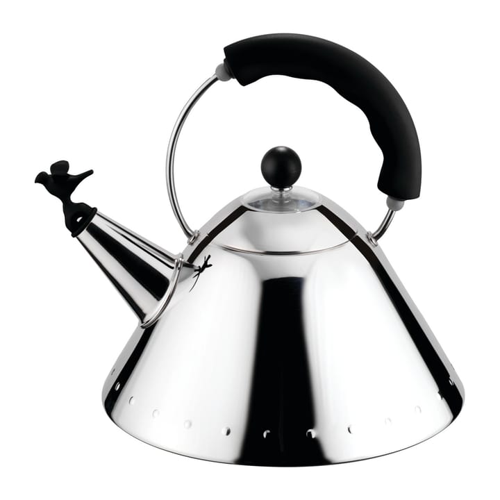 Alessi 9093 -vedenkeitin - Musta-lintu - Alessi