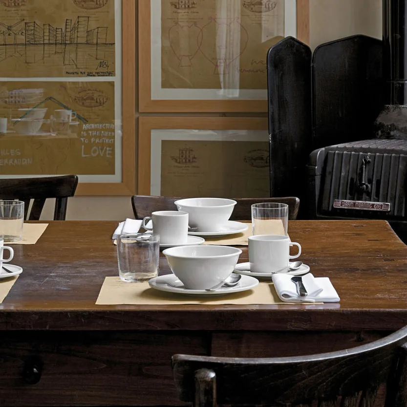 PlateBowlCup lautanen teekupille, Valkoinen Alessi