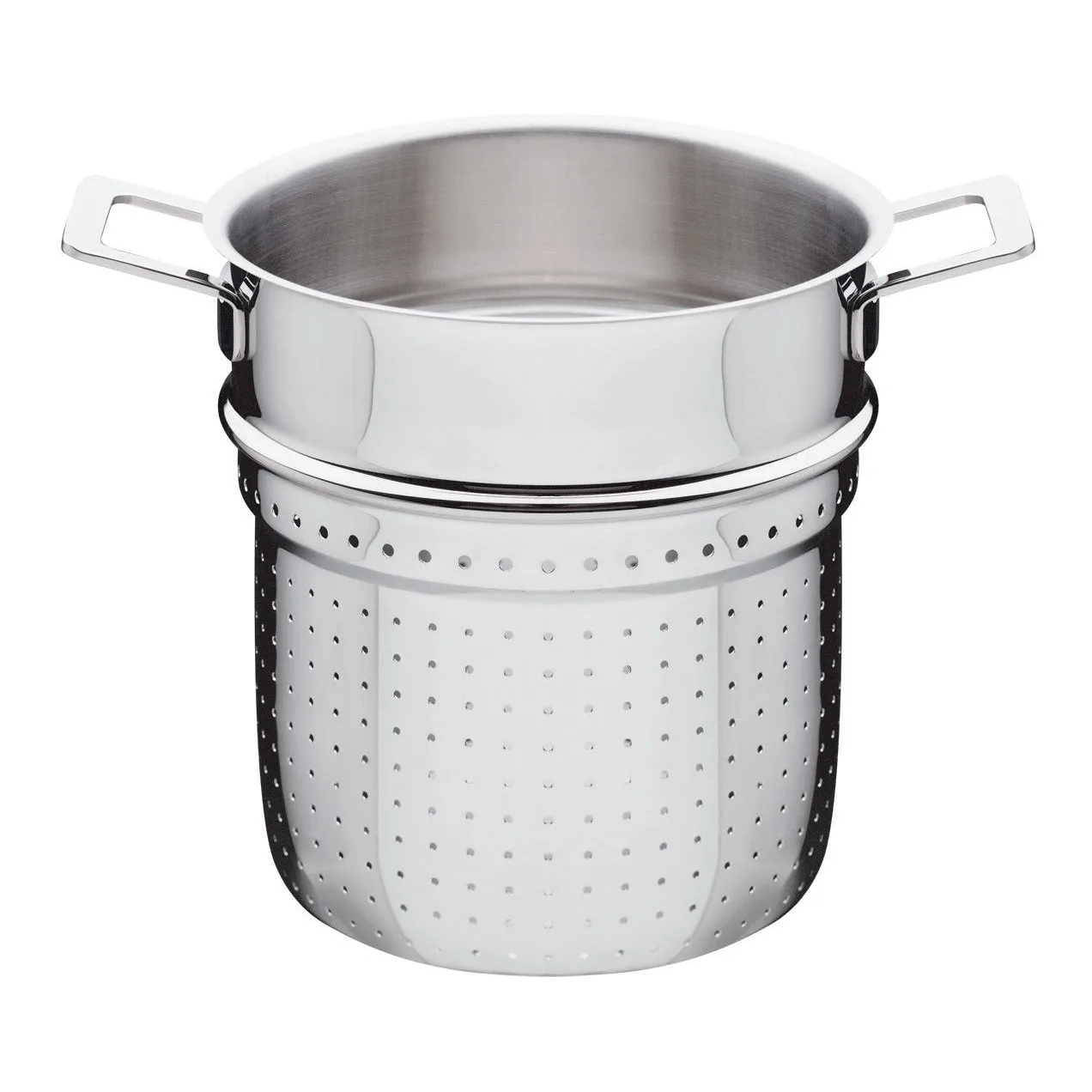 Pots&Pans siivilä pastaosalla, 5 L Alessi