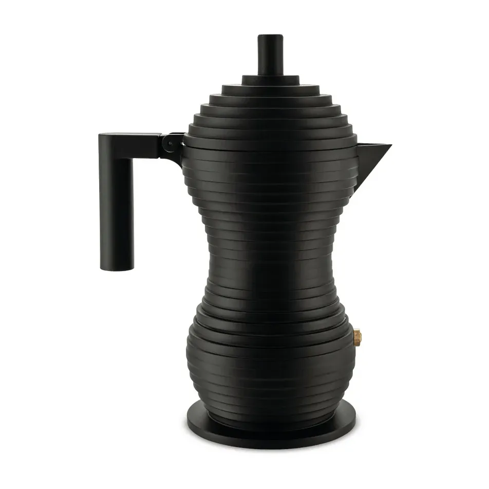Pulcina espressokeitin musta, 15 cl, 3 kupit Alessi