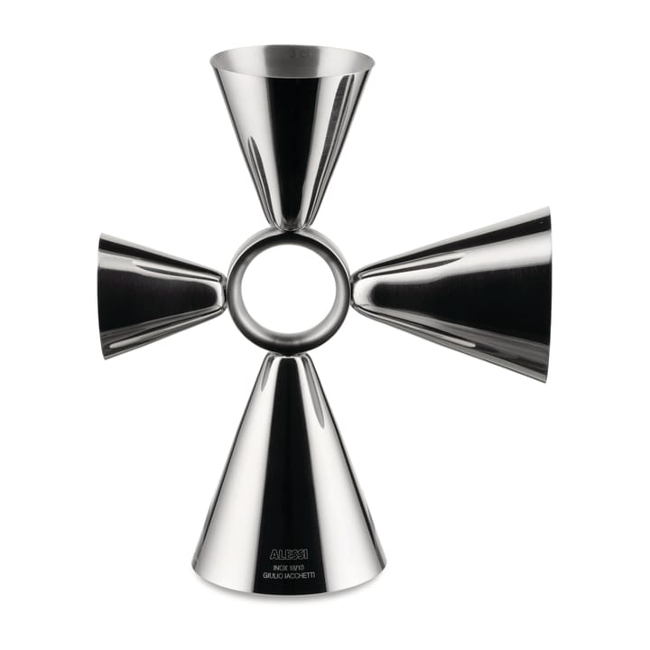 Quadri combo jigger -juomamitta, Ruostumaton teräs Alessi