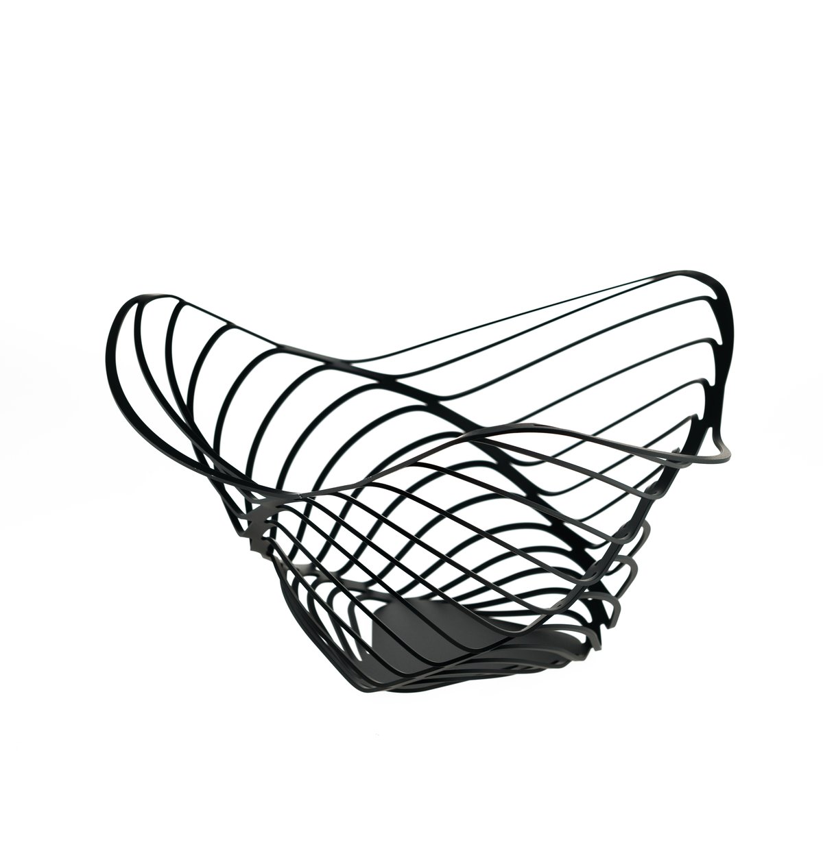 Alessi Trinity korkea hedelmäkori 33 cm Musta | Skandinaavinen Sisustus | Hedelmäkulhot | Musta