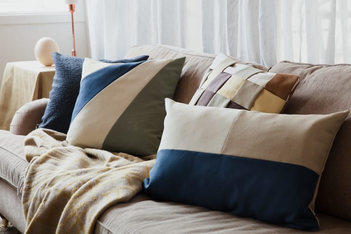 Brita tyynynpäällinen 40 x 65 cm - Sininen-beige - Almedahls