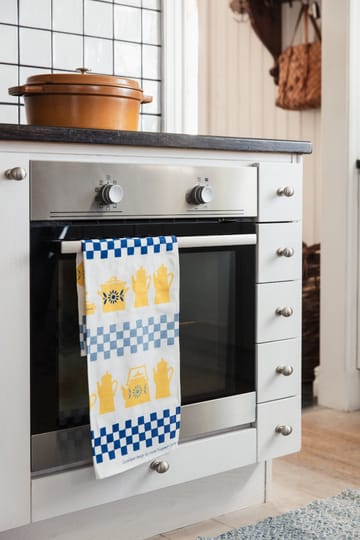 Grytskåpet keittiöpyyhe 47x70 cm - Moni-Keltainen-Sininen - Almedahls