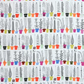 Italiensk blomsterhylla vahakangas - monivärinen - Almedahls