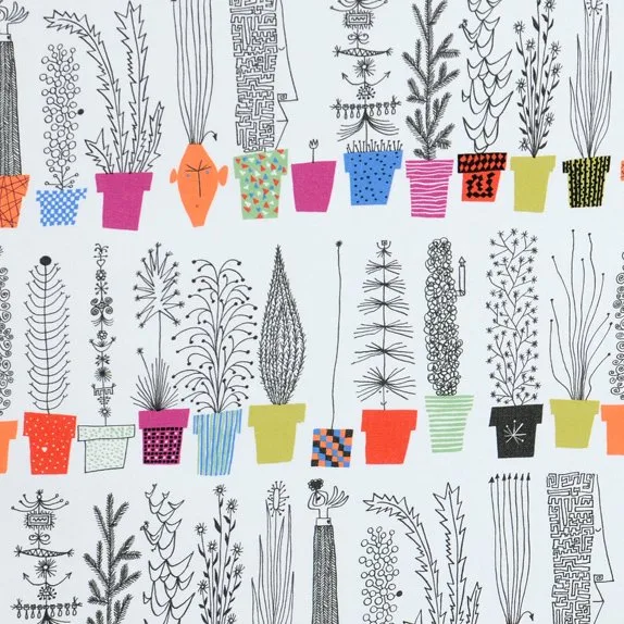 Italiensk blomsterhylla vahakangas, monivärinen Almedahls