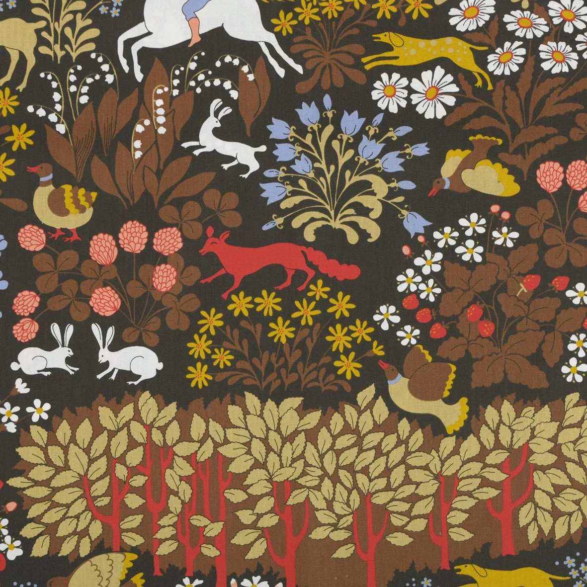 Jakten kangas, ruskea Almedahls