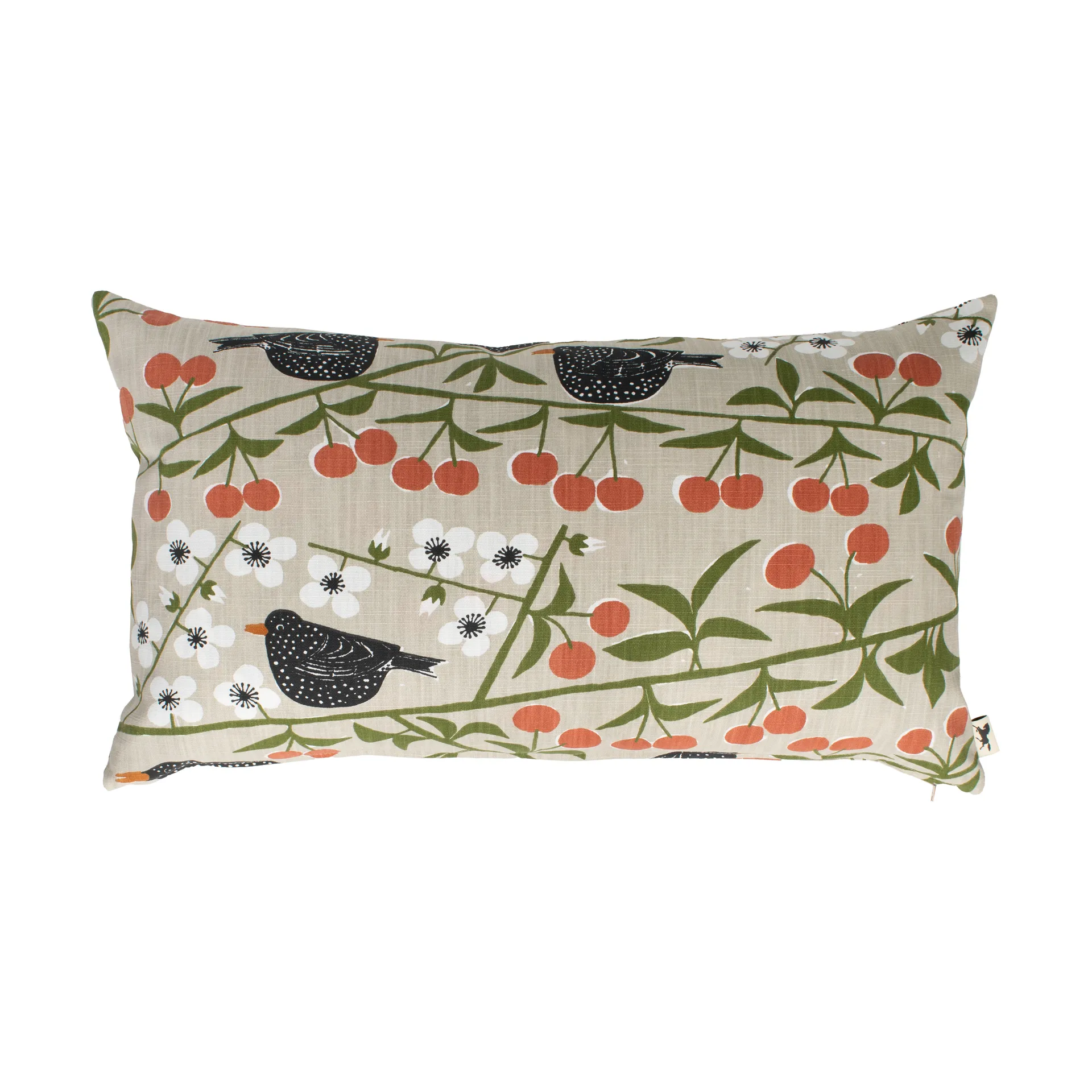 Kirsikkatarha-tyynynpäällinen, Beige, 40x70 cm Almedahls