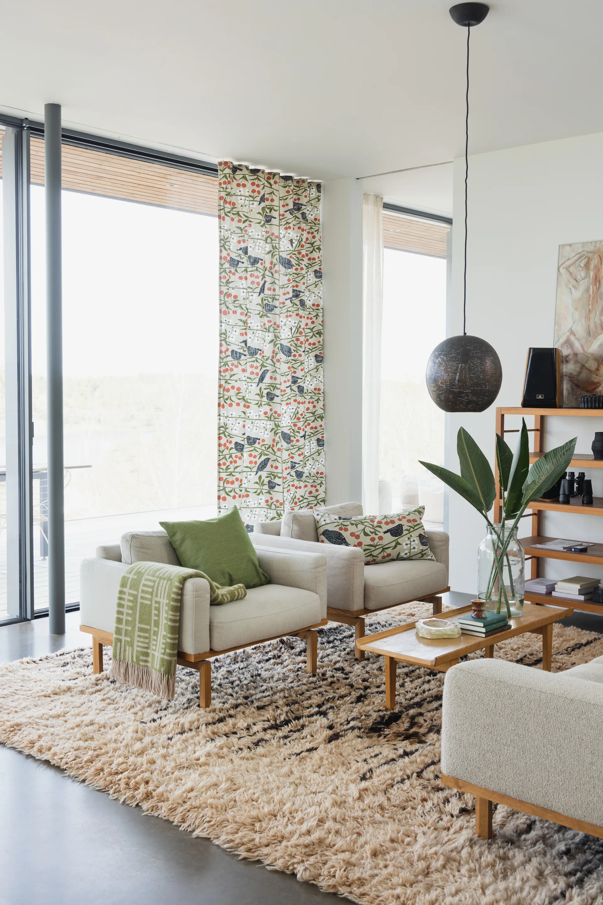 Kirsikkatarha-tyynynpäällinen, Beige, 40x70 cm Almedahls