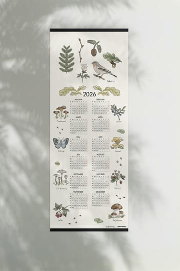 Metsäkävely kalenteri 2026 - 35 x 90 cm - Almedahls