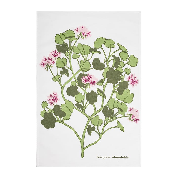 Pelargonia keittiöpyyhe, vaaleanpunainen Almedahls