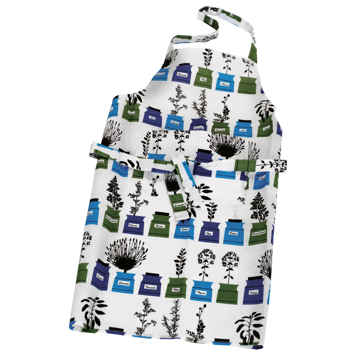 Persons kryddskåp esiliina, sininen-vihreä Almedahls