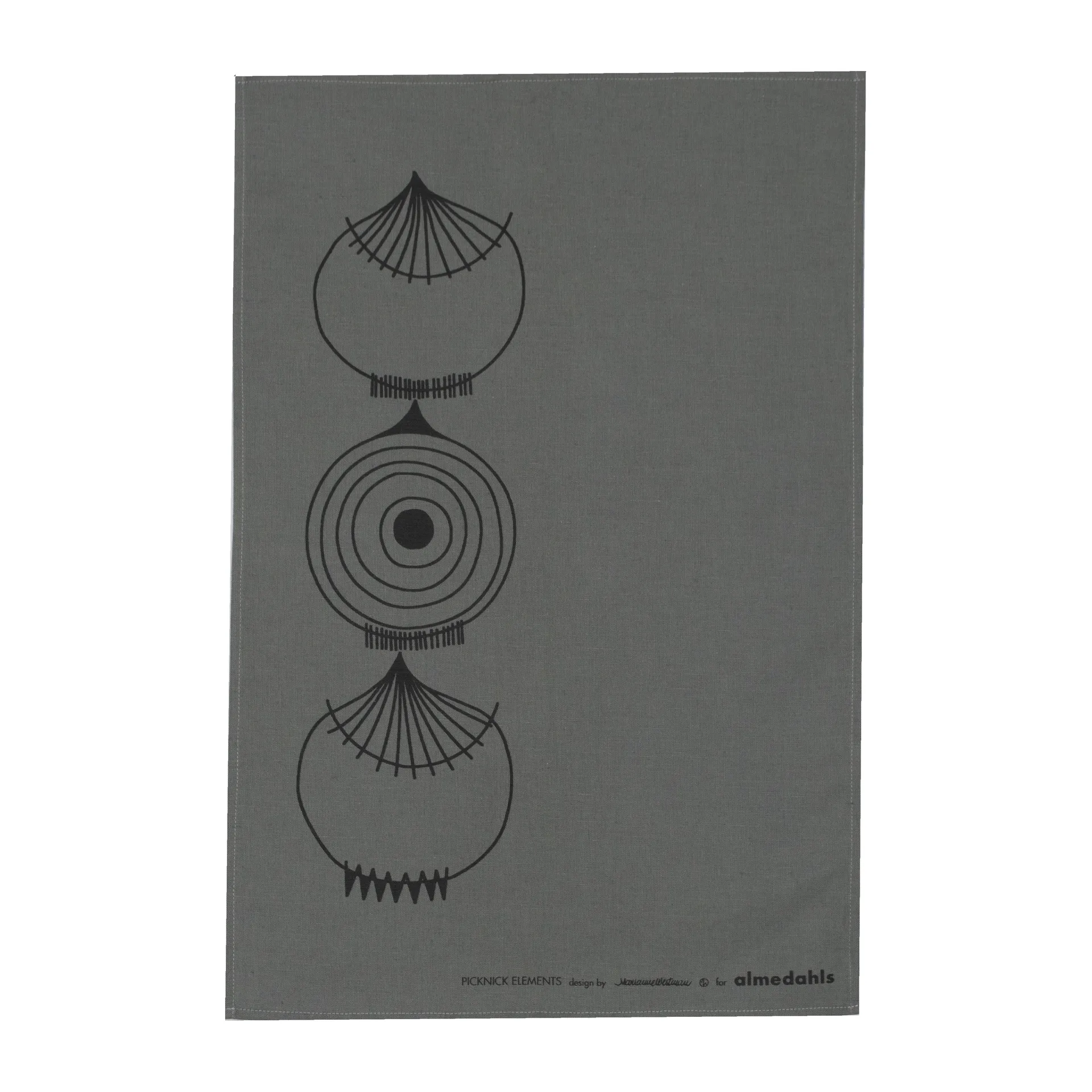 Picknick Elements keittiöpyyhe 47x70 cm, Harmaa Almedahls
