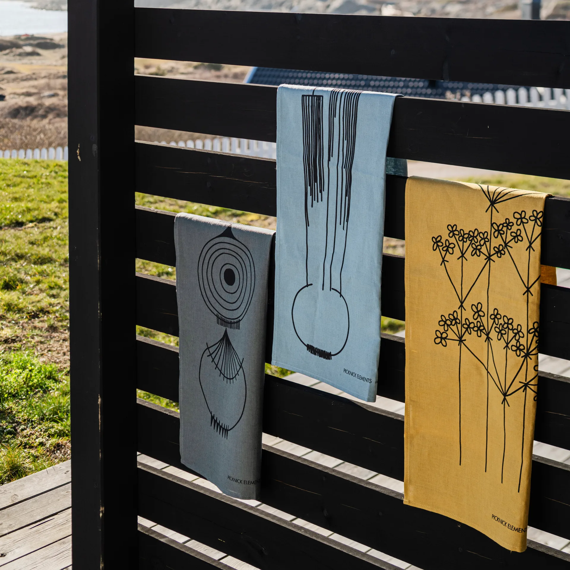 Picknick keittiöpyyhe, Okra Almedahls