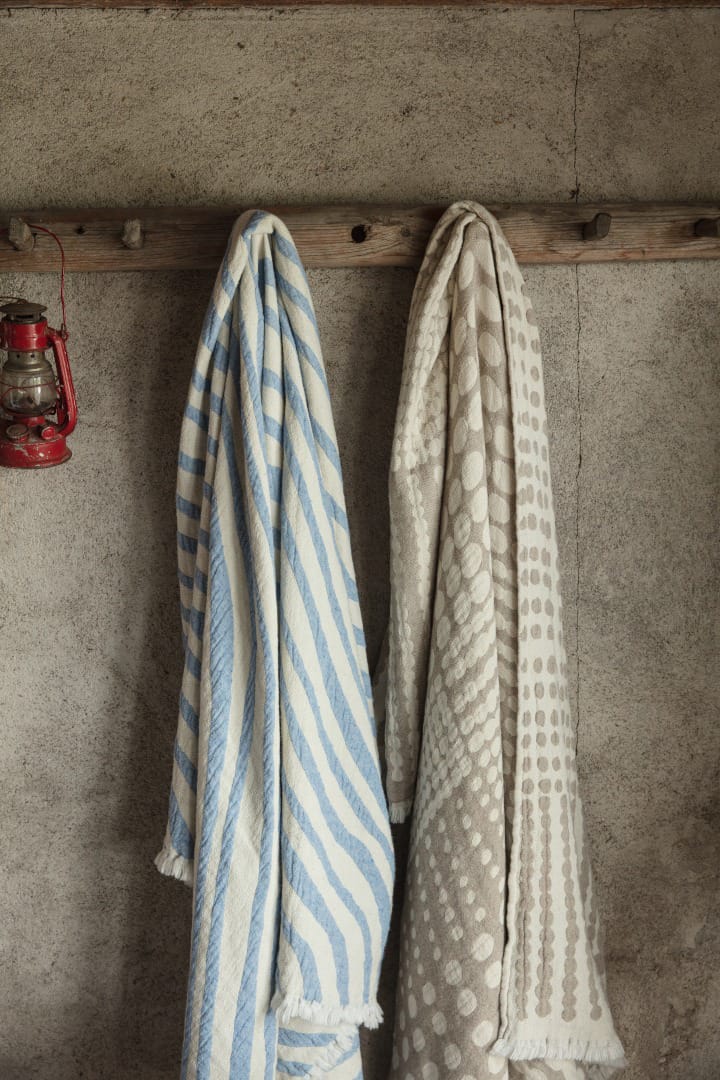 Pricktyg torkkupeitto 130 x 170 cm, Beige-Offwhite Almedahls