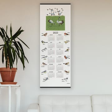 Ruotsalaiset linnut -kalenteri 2023 - 35 x 90 cm - Almedahls